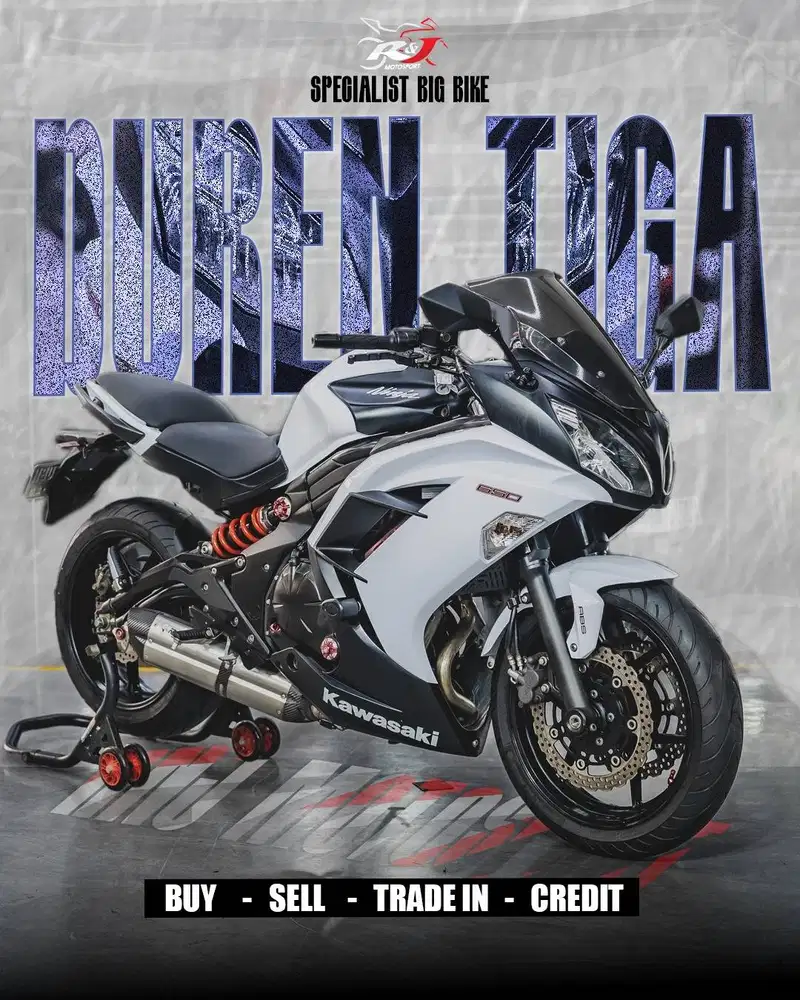 Kawasaki ER6 ER6F ER6N Ninja 650 Knalpot Mivv Km 6.000an warna Putih