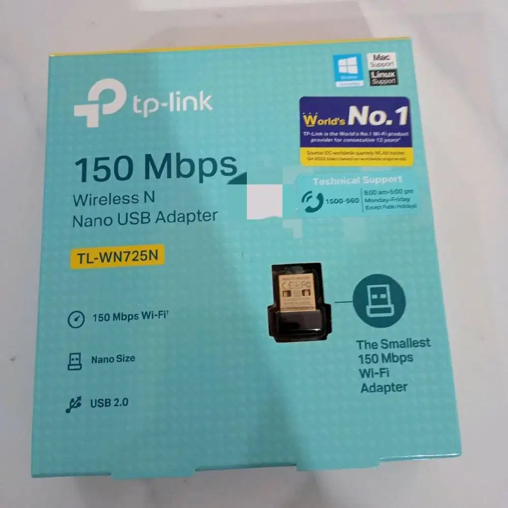 TP-Link TL-WN725N Alat Penangkap Sinyal Hotspot WiFi Laptop Komputer