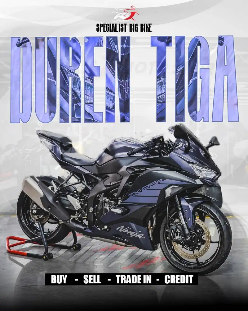 Kawasaki ZX25R ZX 25 ZX25 Km 2.000an NIK 2024 Warna Abu Abu Full Paper