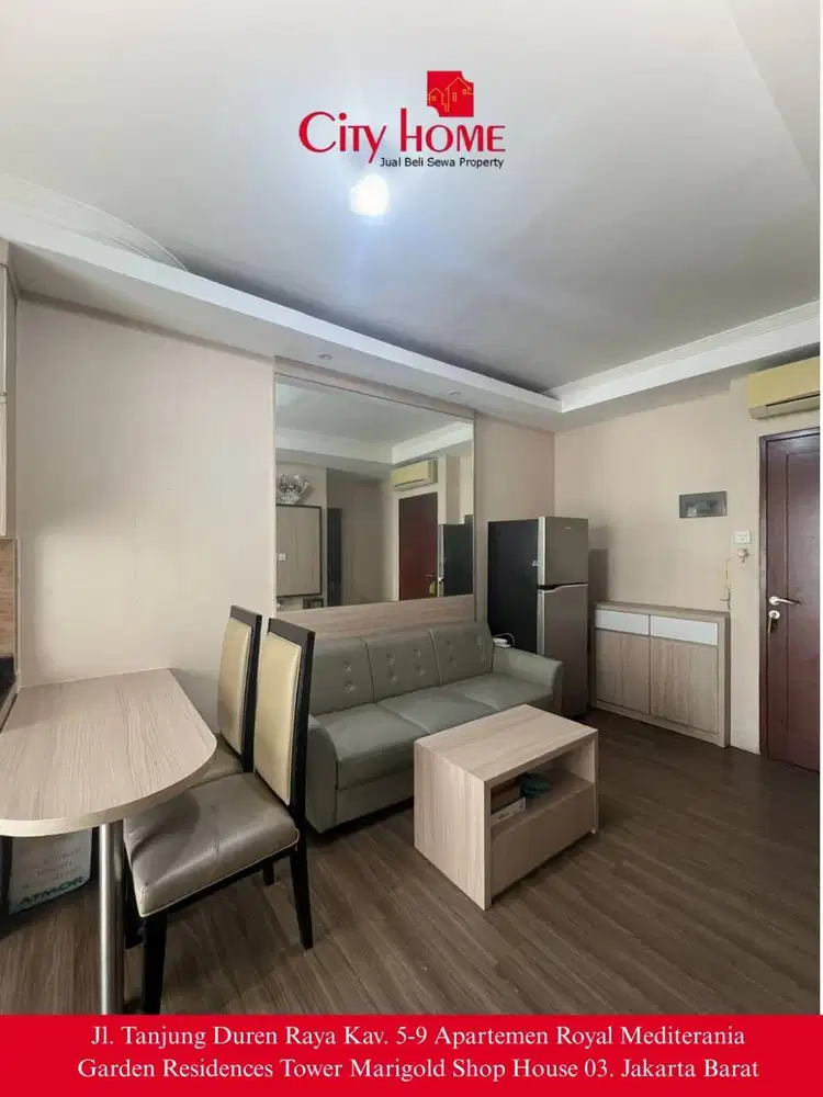 Disewakan Murah Apartemen 2BR Furnished, Medit 2 Jakarta Barat