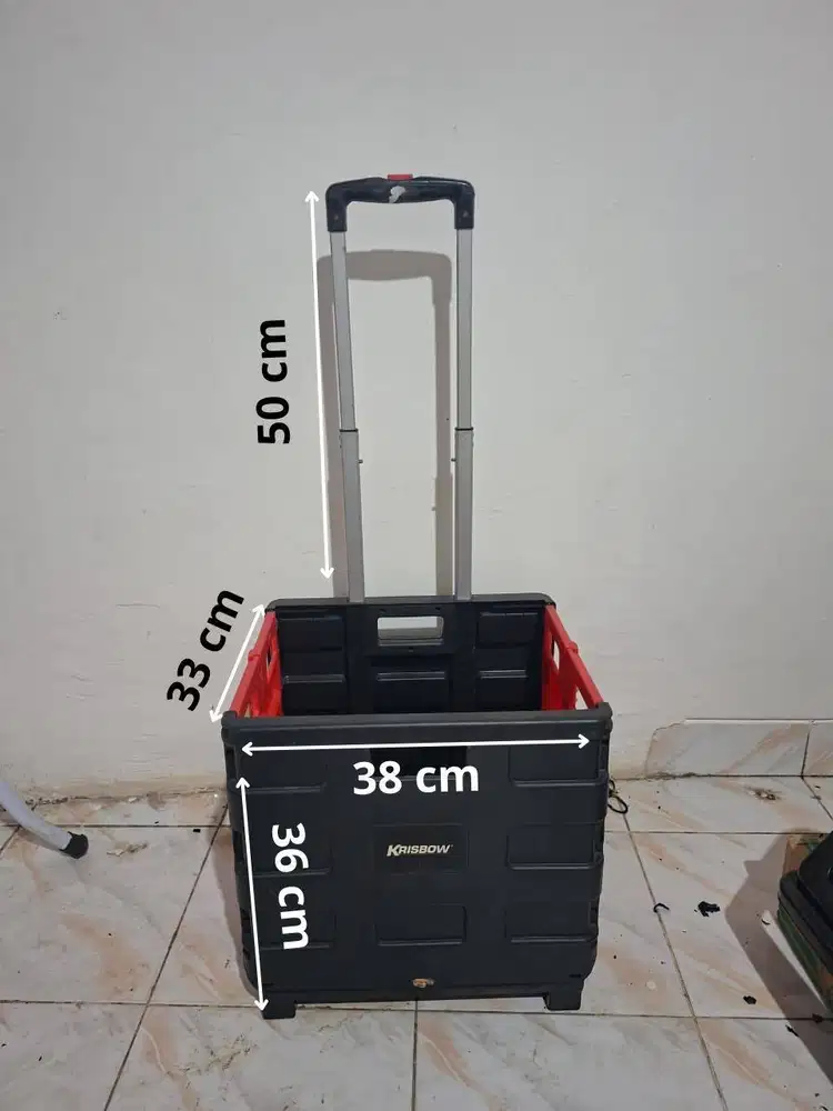 Jual Rugi Troli Keranjang Folding Merk Krisbow