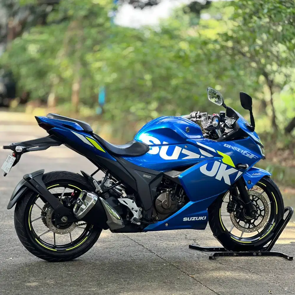 KEREN ABIS! SUZUKI GIXXER SF 250 ABS 2021 BLUE ECSTAR KM LOW PAJAK ON