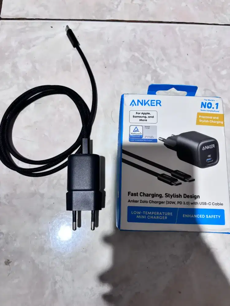 Charger anker zolo gan 30w type C C