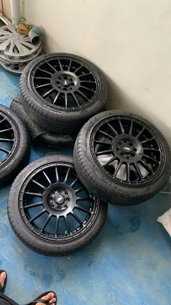Ban plus velg hsr boon ring 17 ban tebal lubang 4 double PCD