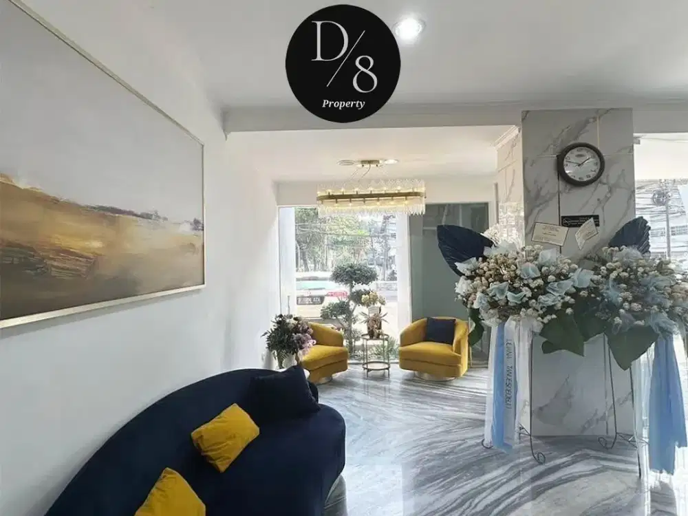 Jual BUILDING KEBAYORAN BARU,SELESAI RENOVASI,4 Lt, LT 371 / LB 1100, LIFT, SHM, Parkir Luas, Harga 55 M