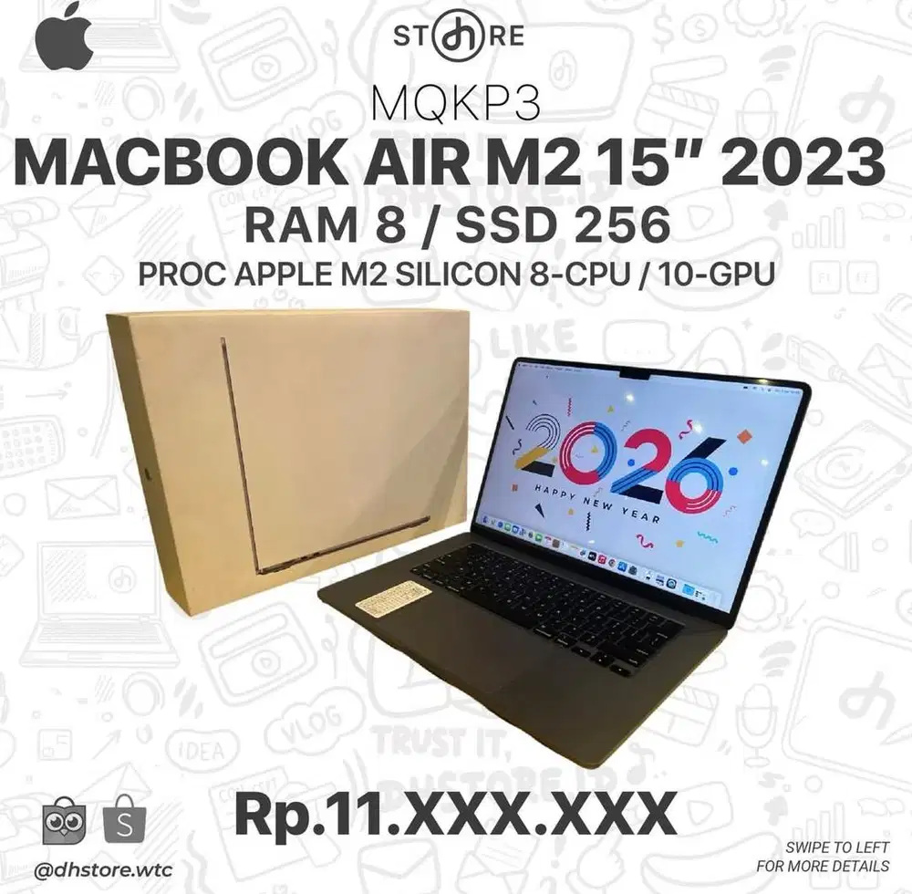 MQKP3 MBA 2023 M2 8/256GB GREY