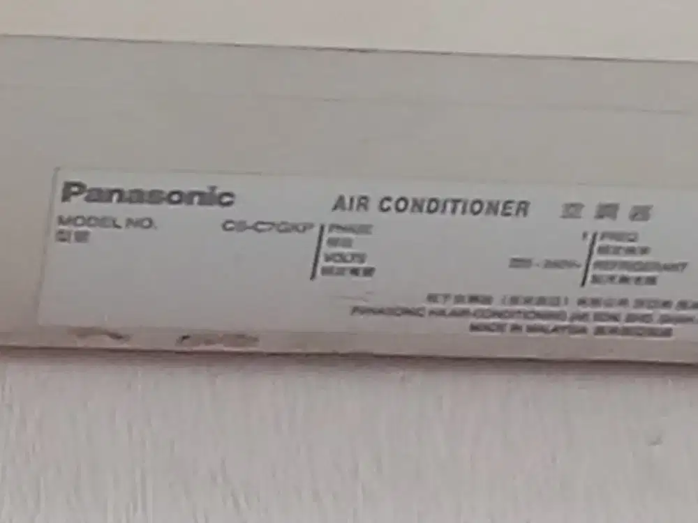 Jual  AC panasonic 1/2 pk normal dingin