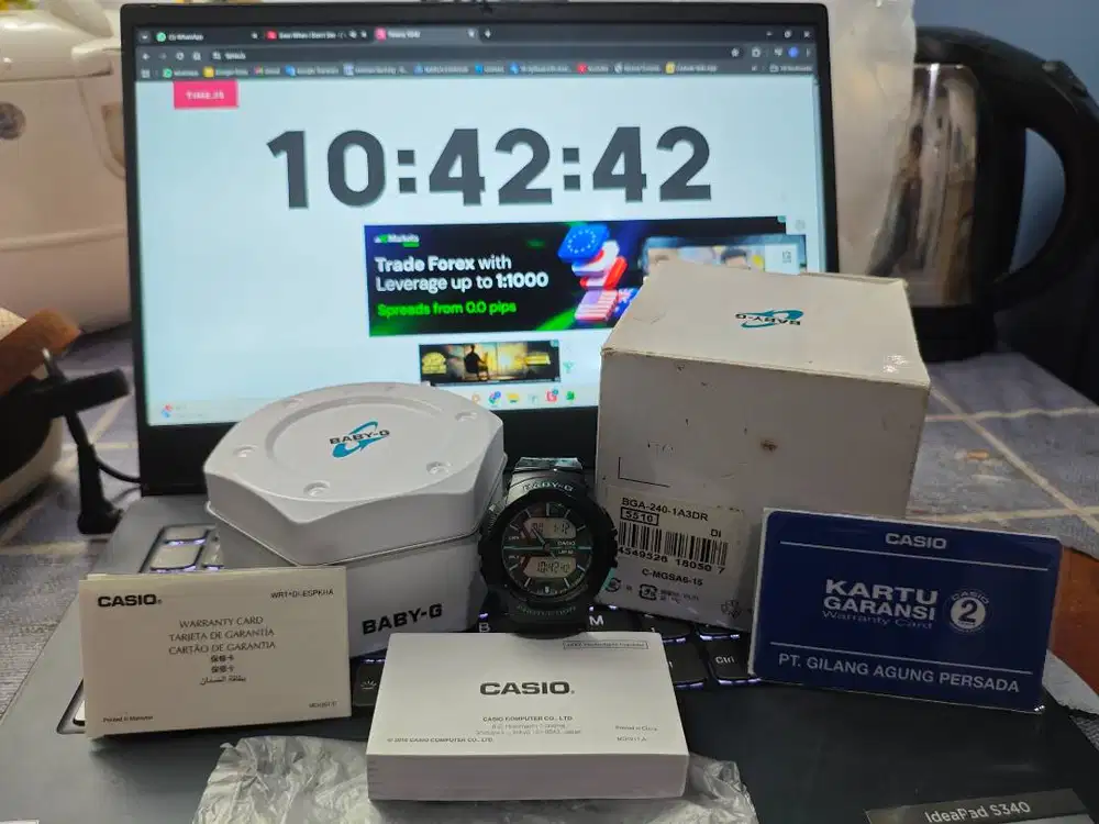 Jam Tangan Wanita Casio Baby-G BGA-240-1A3DR Digital Analog Dial Blue