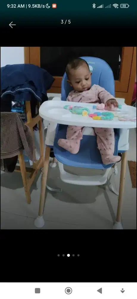 Kursi bayi 3 in 1 cocok buat bayi dan balita merk sugar baby