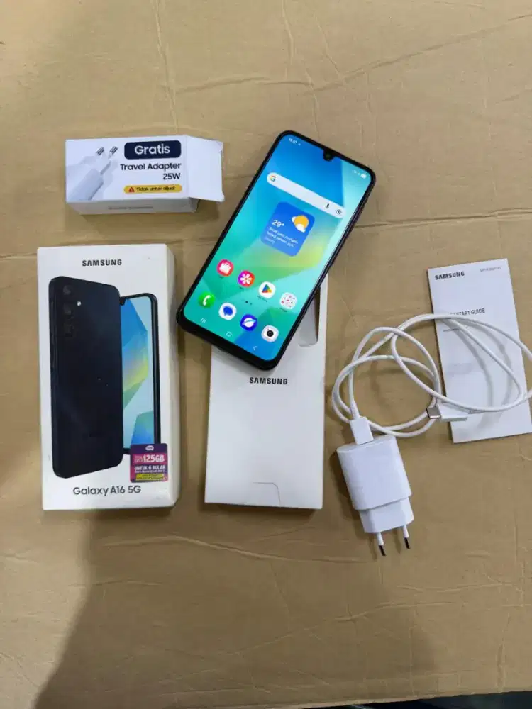 Samsung Galaxy A16 5G 8/256GB Fullset Mulus Bonus Charger 25w Original