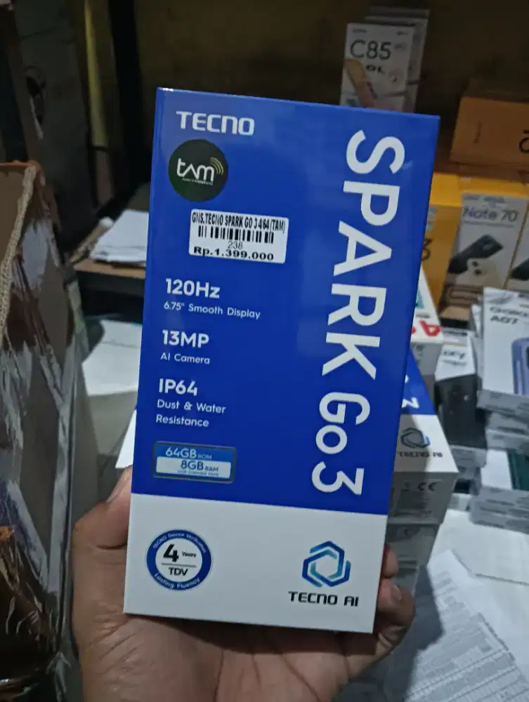 TECNO SPARK GO 3 4/64 l ATLANTIS DAHSYAT