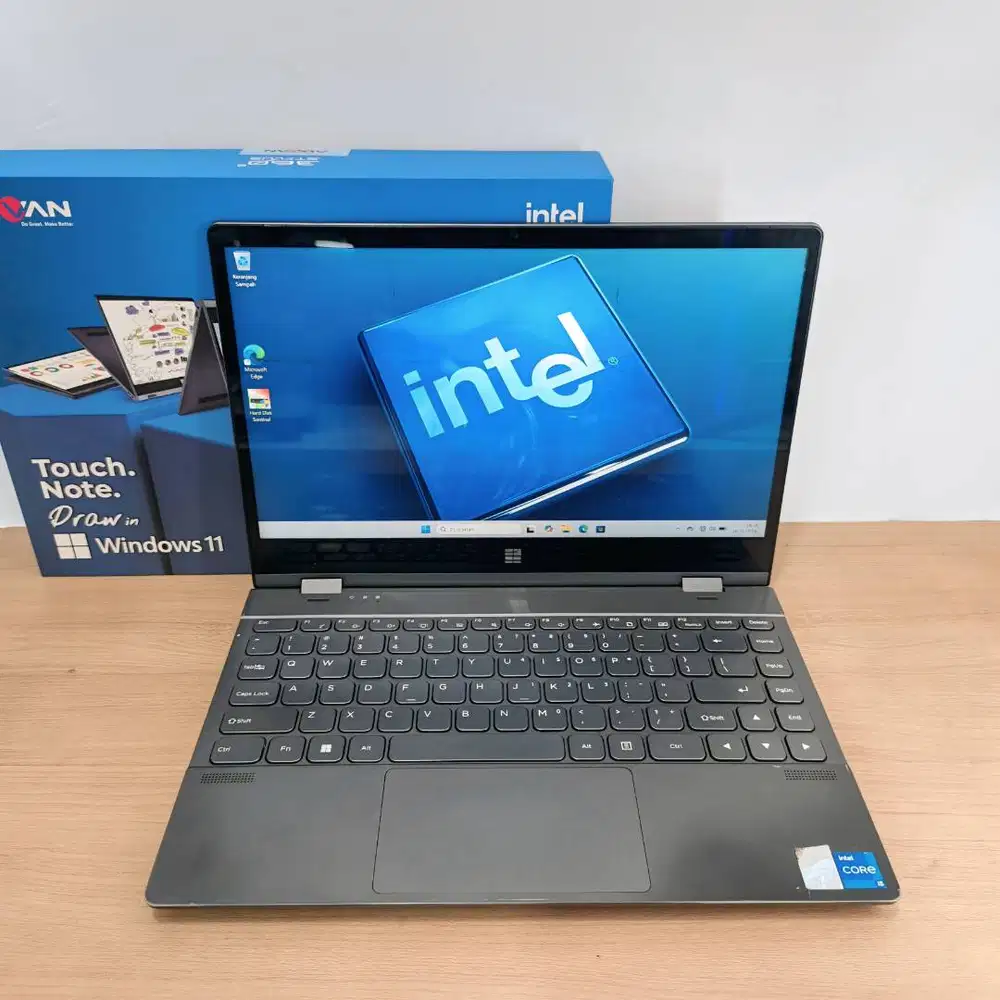 Laptop murah bandung ADVAN 360 Touchscreen Fullset Dus