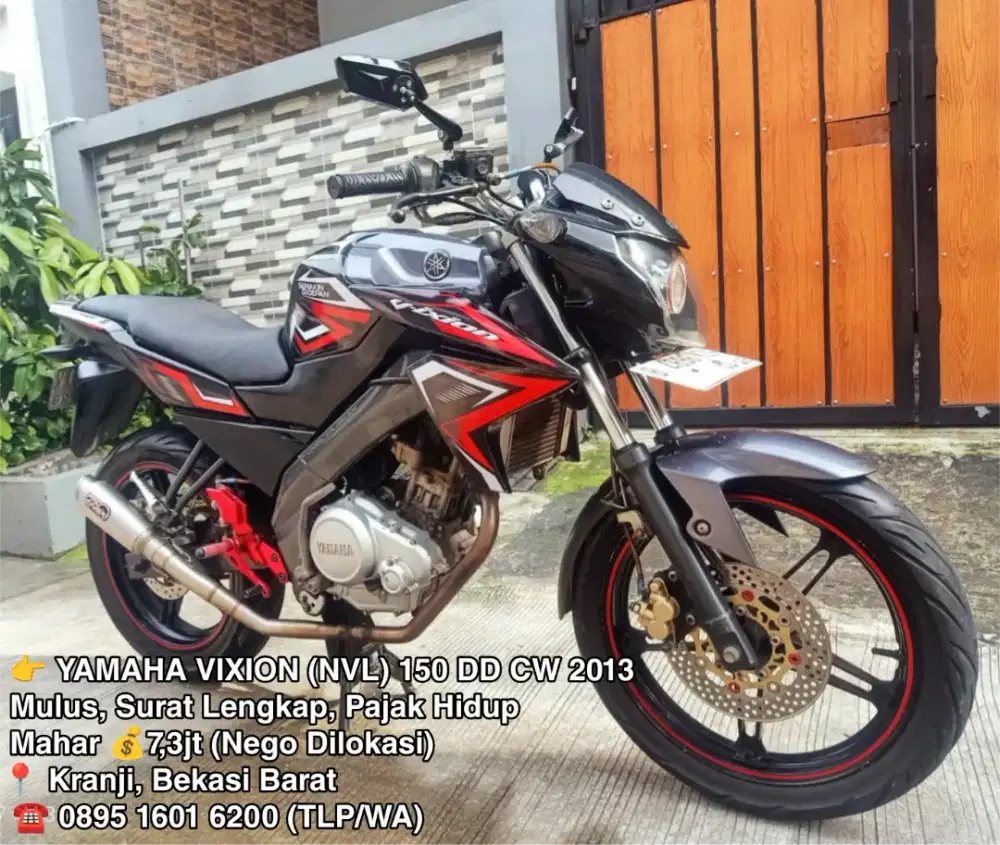 Yamaha Vixion NVL 150 DD CW 2013 Ors Mulus Gahar Pajak On Siap NgeBLAR