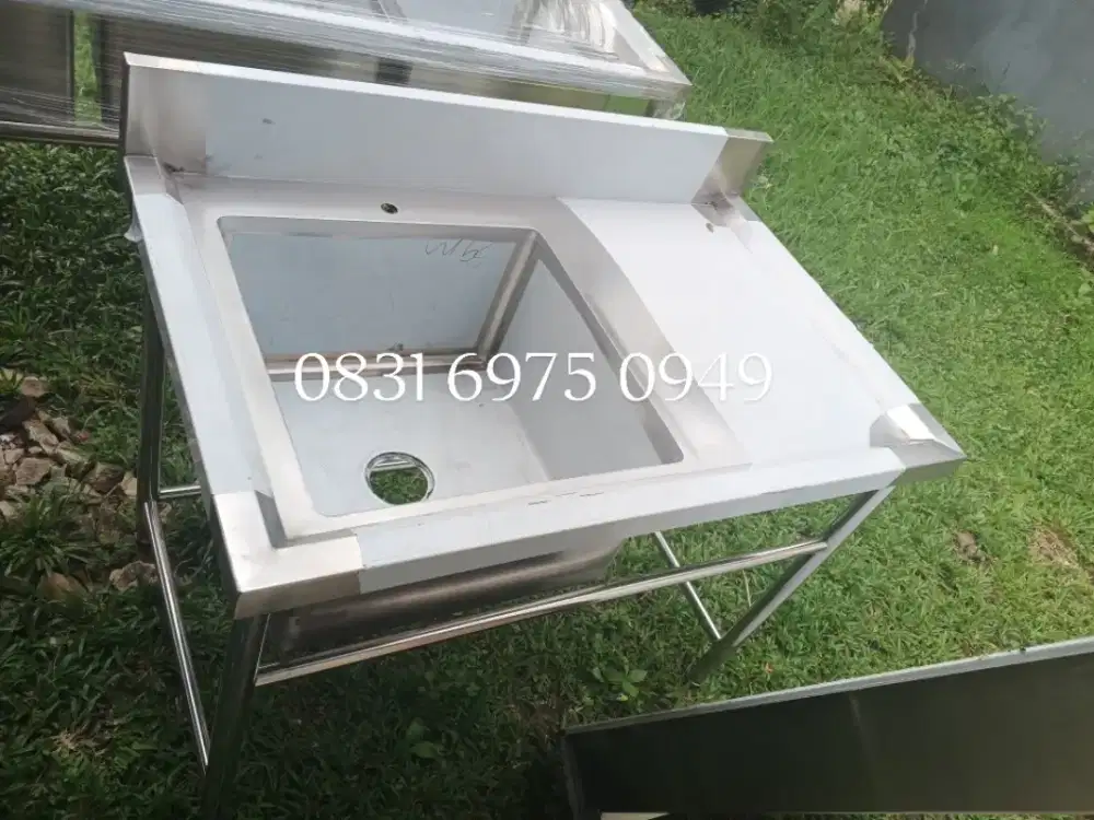 Sink Wastafel Stainless Pencuci Piring 110×70×85 cm