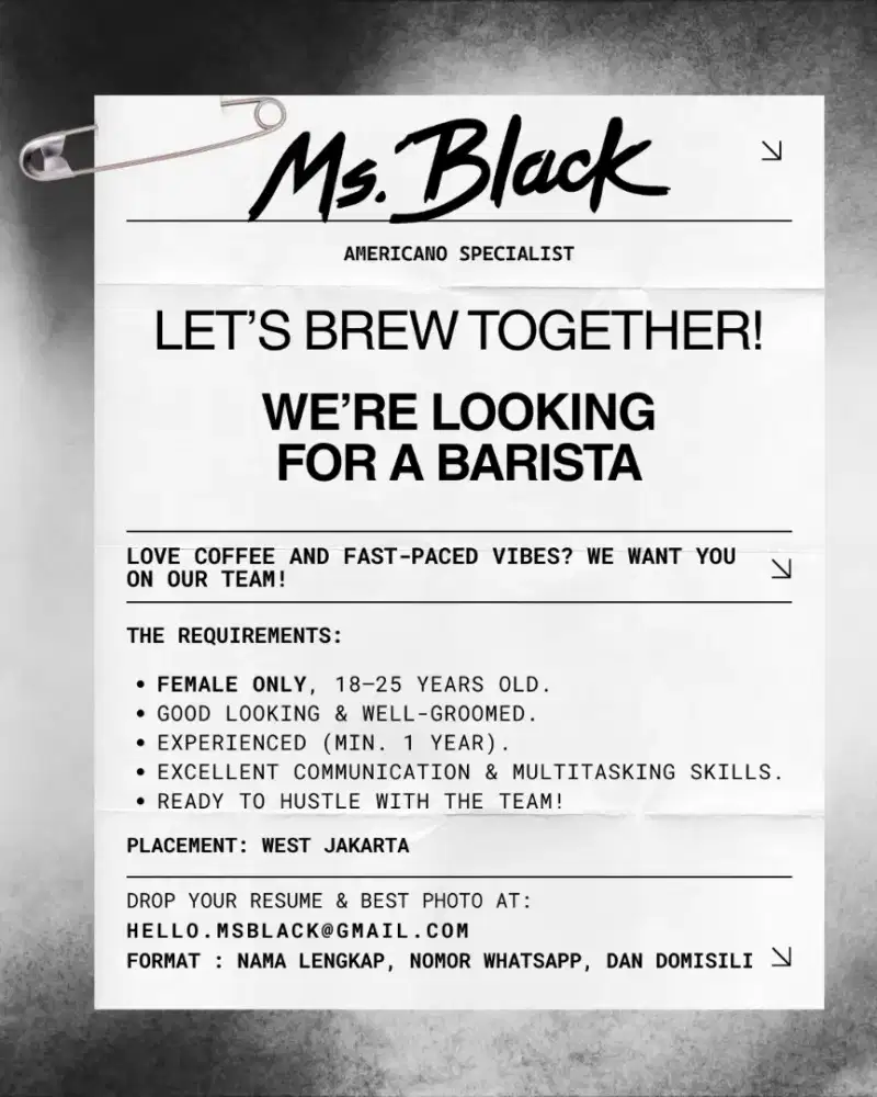 Female Barista at Ms.Black