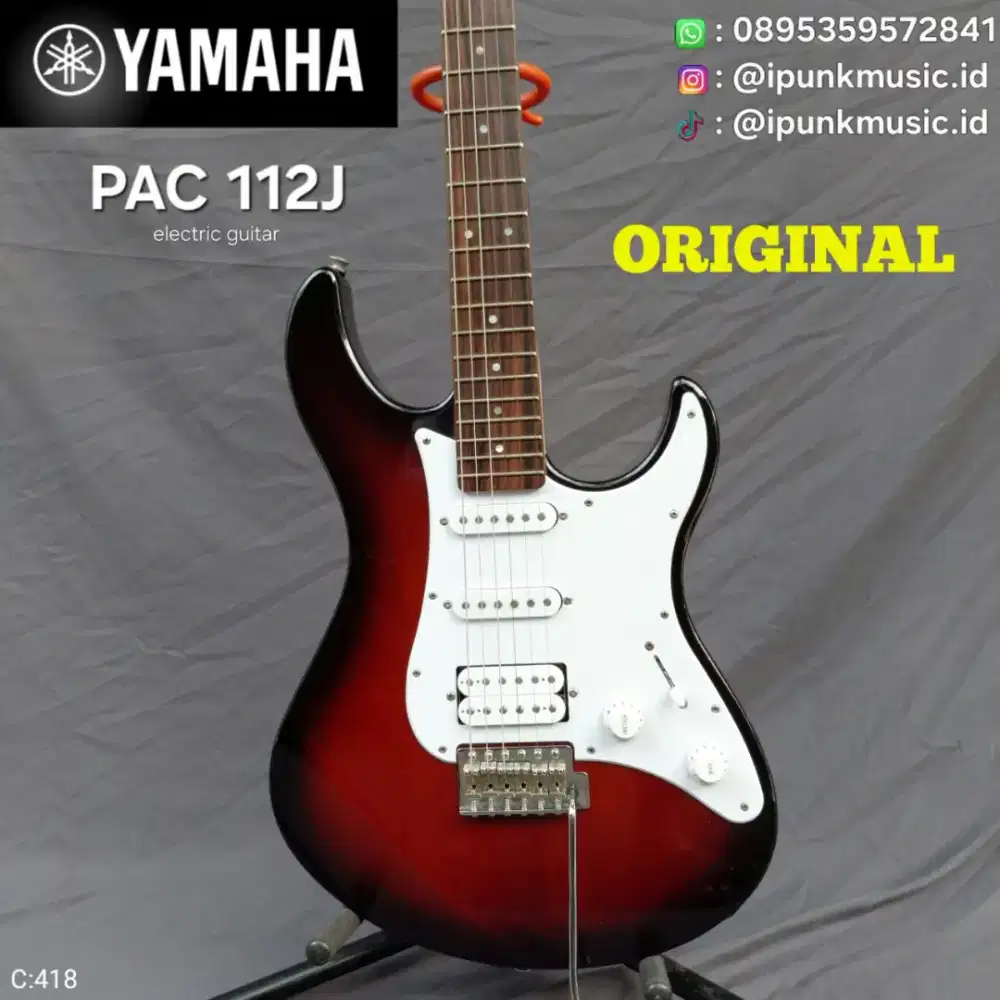 Yamaha Pasifica PAC 112J Original Gitar Elektrik HSS bonus senar baru