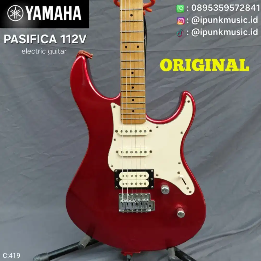 Yamaha Pasifica 112V Original Gitar Elektrik HSS bonus senar baru