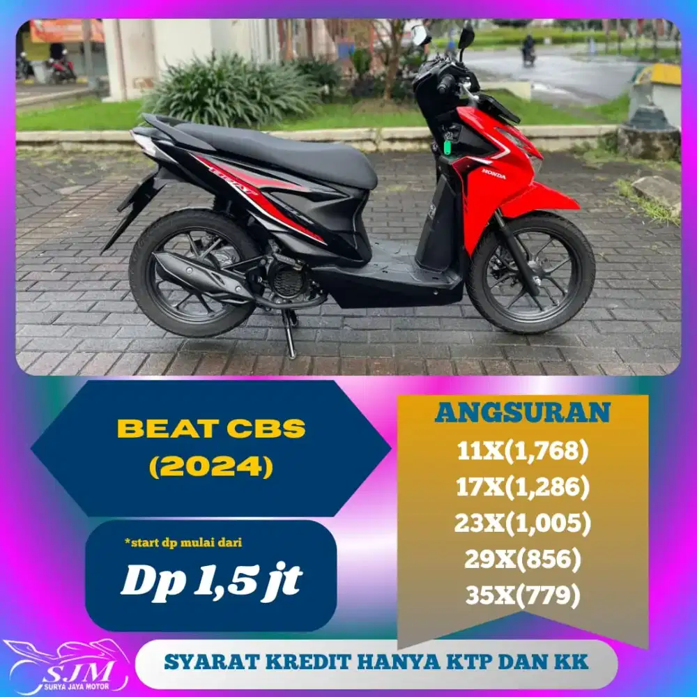 HONDA BEAT CBS 2024 CASH & KREDIT