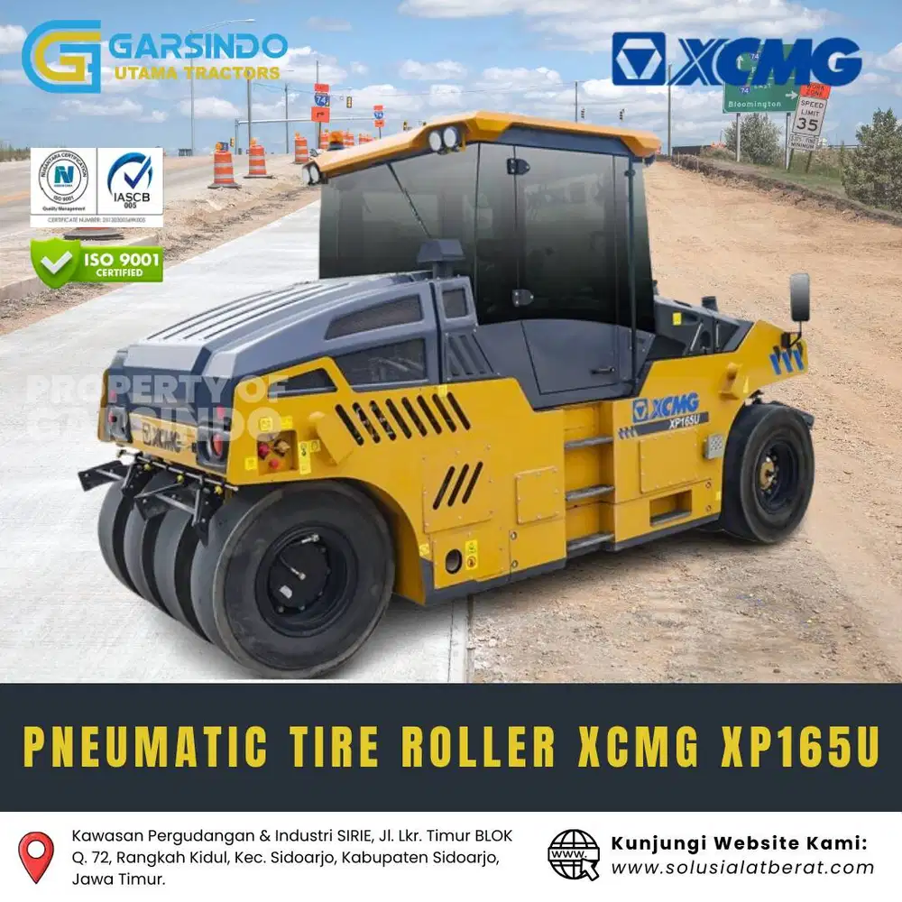 Pneumatic Tire Roller XCMG XP165U | Surabaya | Terbaik Jawa Timur 2026