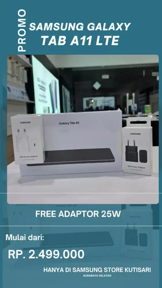 TAB SAMSUNG A11 FREE ADAPTOR