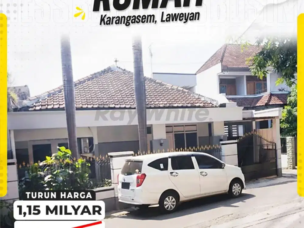 Turun Harga Rumah Strategis Hook 4kamar Siap huni di Karangasem Laweyan Solo