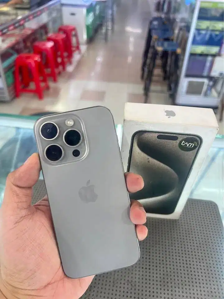 Iphone 15 PRO 128 IBOX Mumer(Natural Titanium) Minus Ada Notif Sajaa