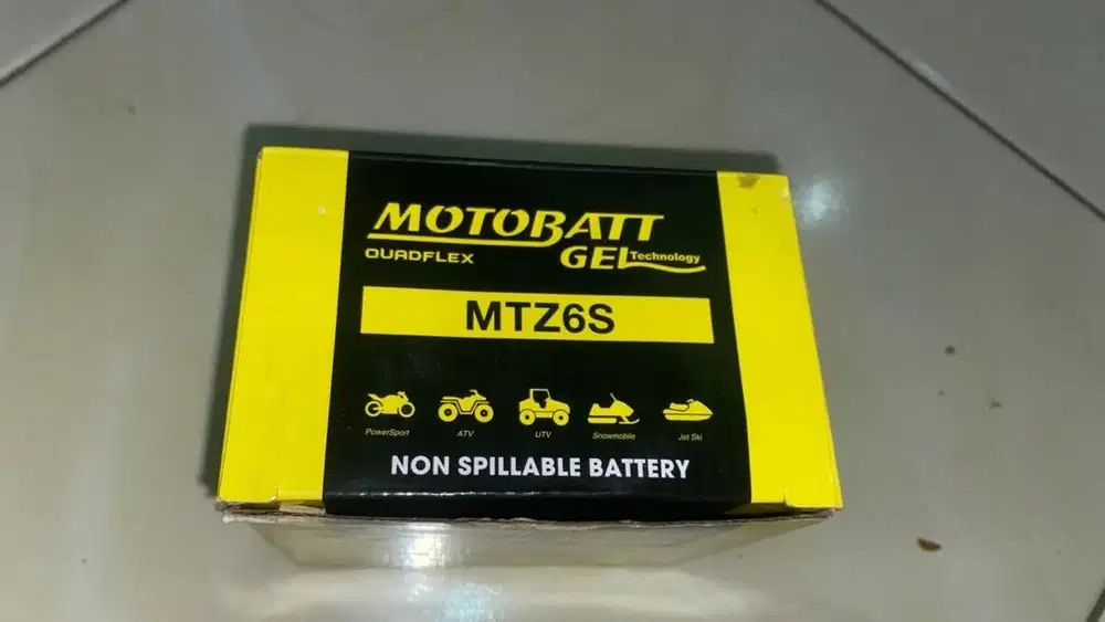 Aki Kering Gel Motobatt MTZ6S 6Ah 12V
