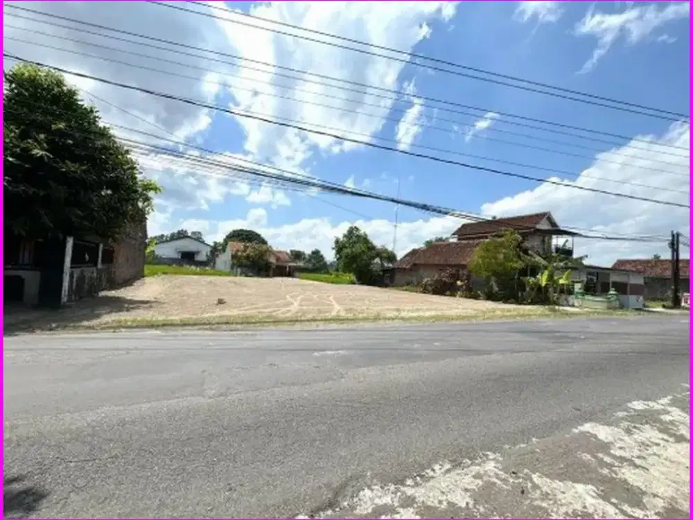 Kalitirto Berbah Akses pinggir Jalan; Cocok Untuk Bangun Ruko