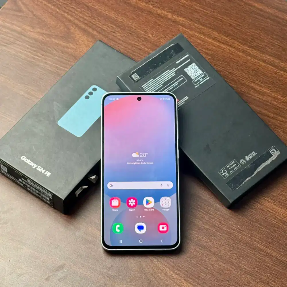 Samsung S24 FE, [ Blue ] 8/256GB Garansi Resmi Sein.