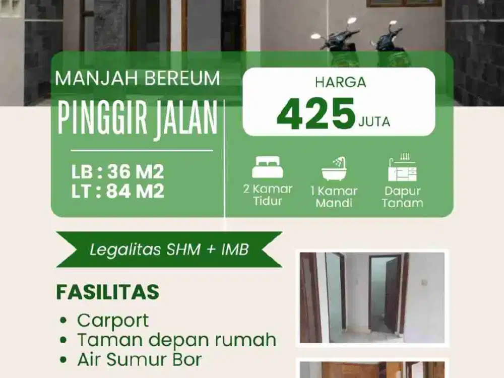 Dijual Rumah siap Huni Di Bandungn Timur