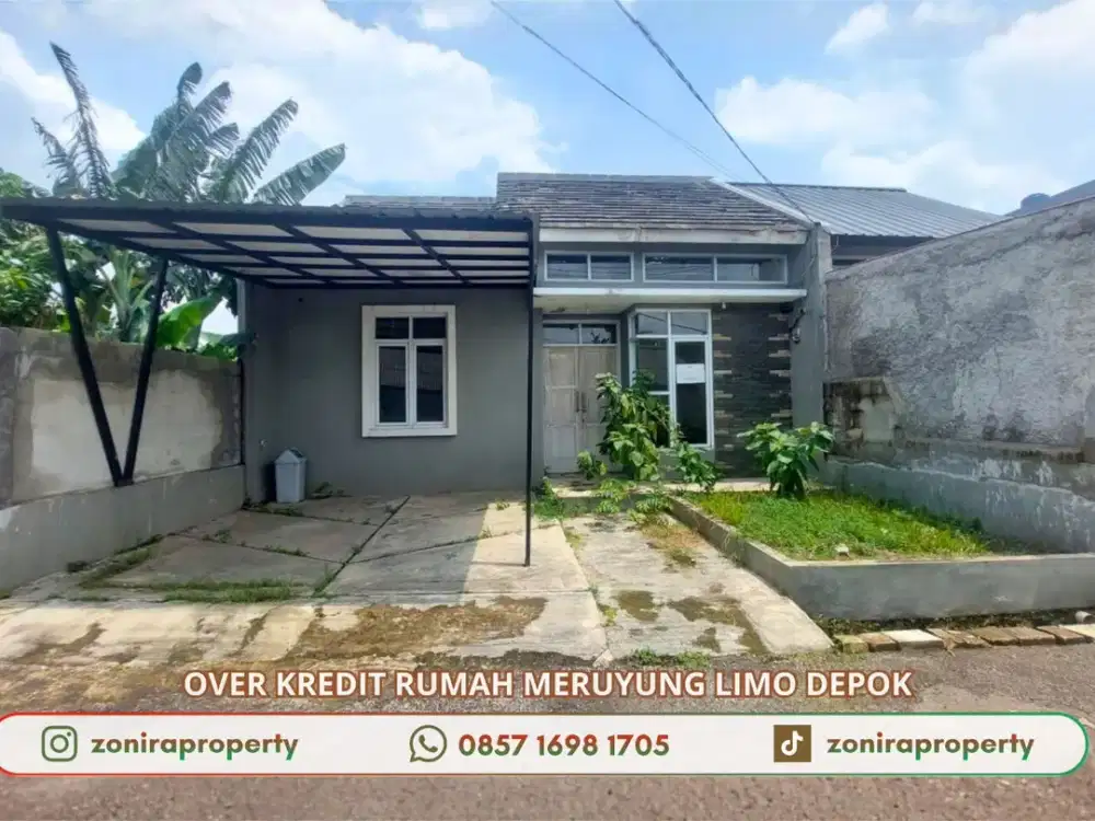 Over Kredit 95JT Rumah Meruyung Depok dkt Tol Limo Antasari di Mutiara Residence
