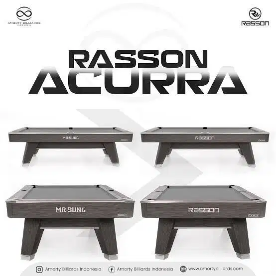 Dijual Paket Meja Billiard Rasson Accura 9 FT