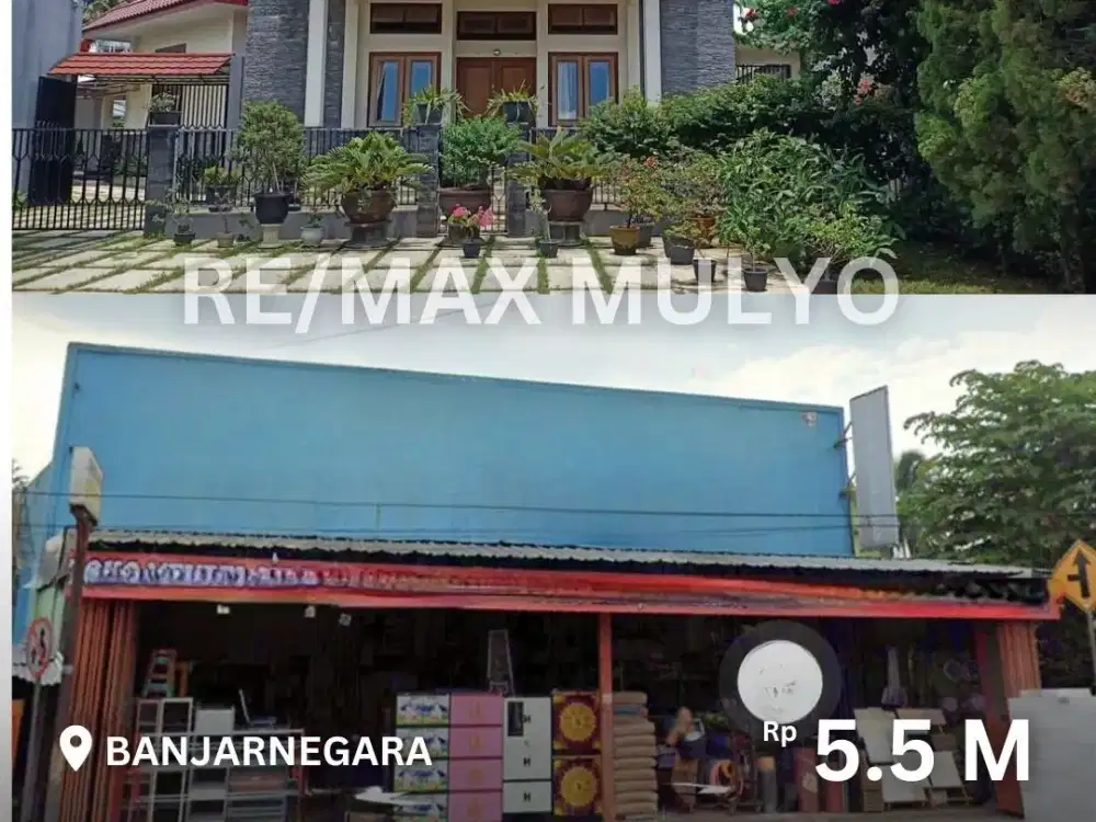 Dijual Ruko Plus Rumah dan Gudang Luas Cocok Untuk Usaha dan Hunian di Banjarnegara