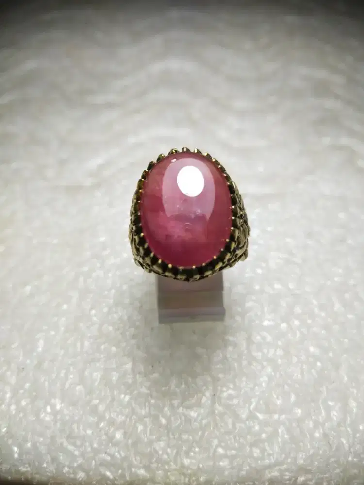 Cincin Natural Ruby 18.45 Ct Unik Mewah