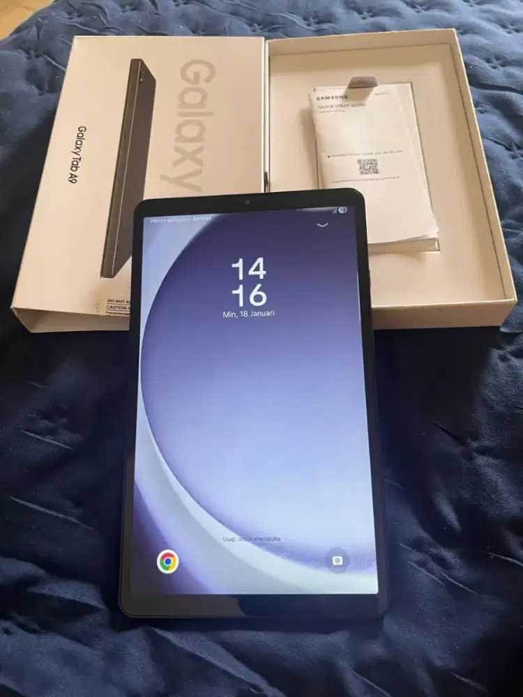 Galaxy Tab A9 Cell 4G + WiFi ram 4/64gb layar 8.9 inch mulus ex sein