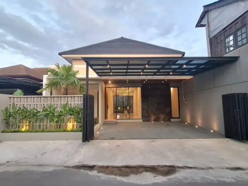 Rumah Desain Modern Tanah Luas Dekat Candi Sambisari