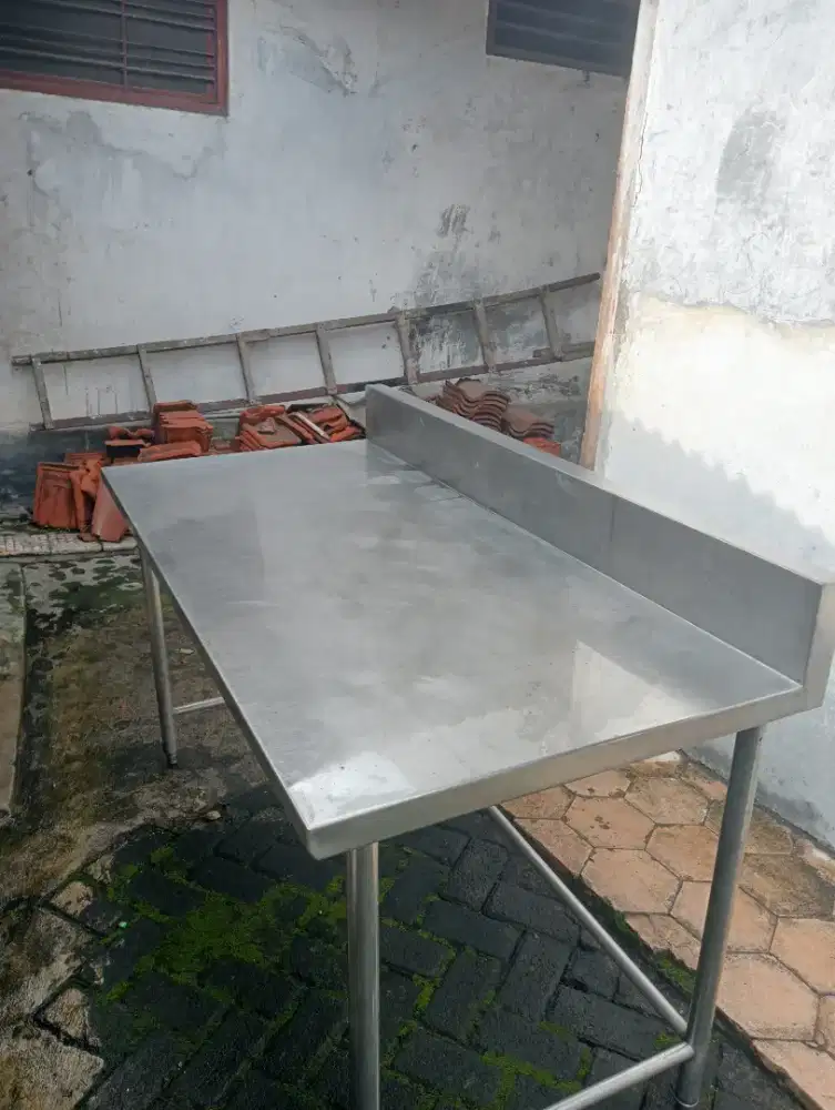 Meja stenlis peelengkapan sapur