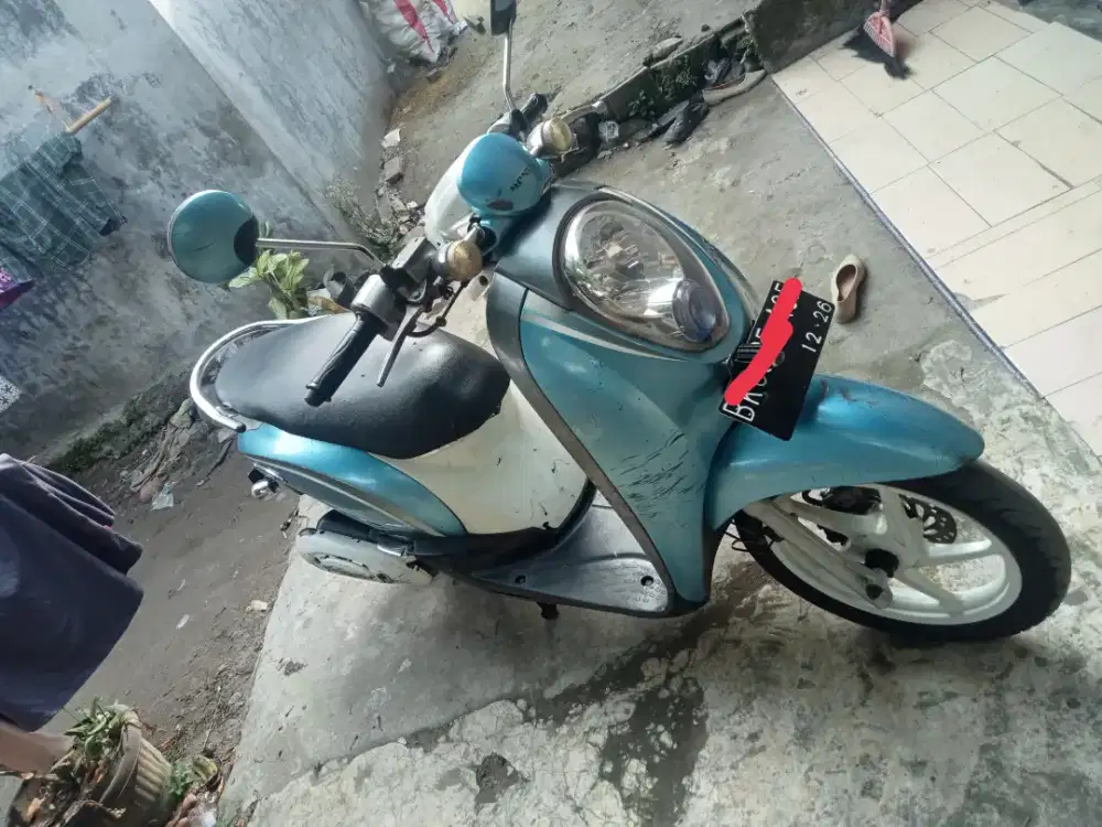 Jual Honda Scoopy 2011 surat lengkap pajak mati bulan plat hidup