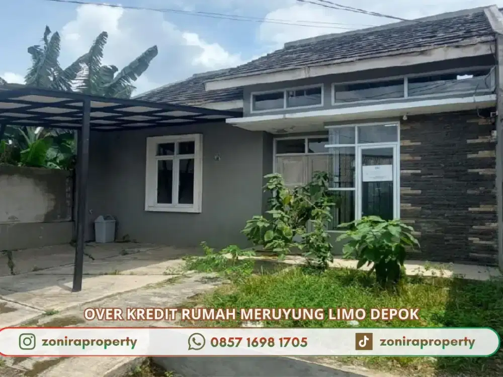 Take Over Rumah Depok 95JT di Meruyung Mutiara Residence dkt Tol Limo Utama