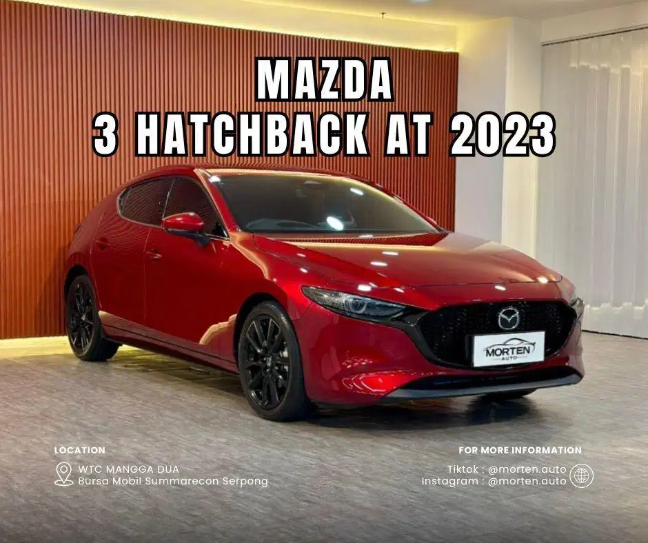 Mazda 3 Hatchback 2023 Odo 8 Ribu Record Antik Bergaransi 2 Tahun