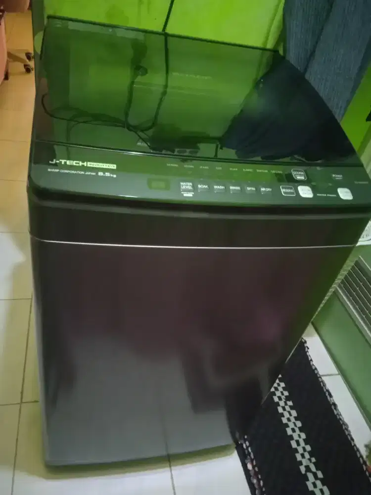 Di jual mesin cuci 1 tabung J-Tech inverter 8.5kg merk sharp