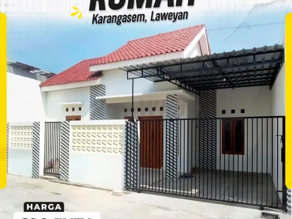 Dijual Rumah Baru 2kamar Siap Huni di Karangasem Laweyan Solo
