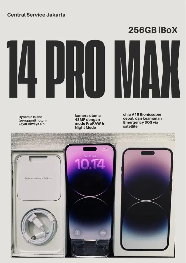 Iphone 14 pro max Ibox 258gb