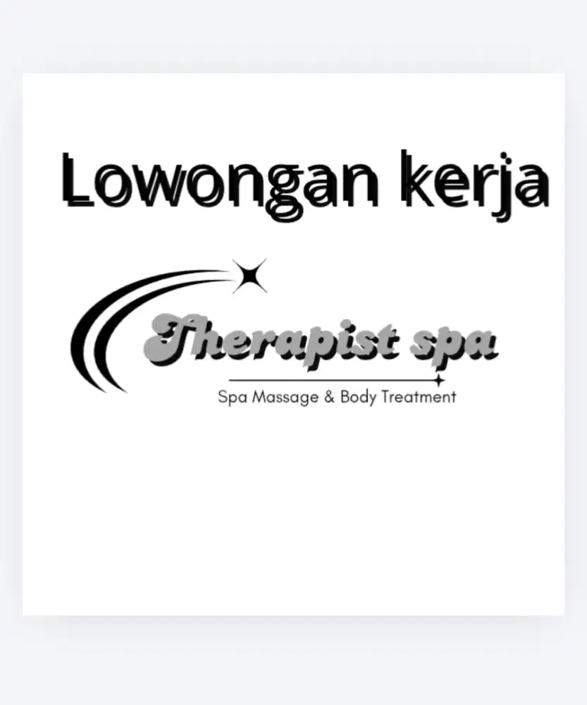 Lowongan kerja Terapis Spa