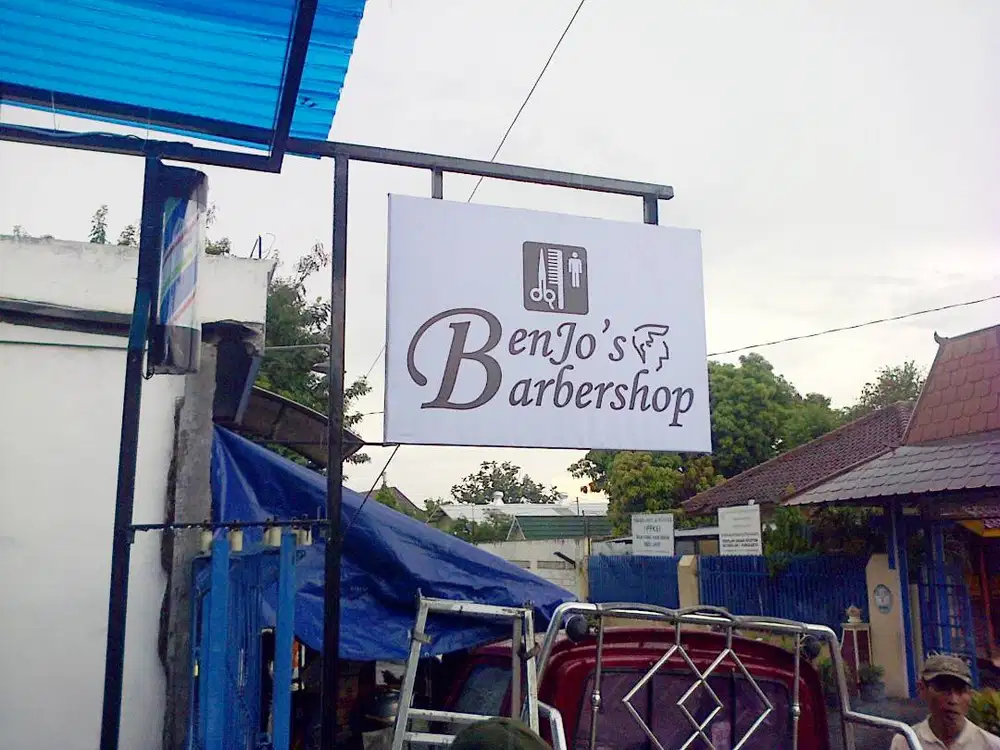 Plang Nama Huruf Timbul Indoor Outdoor Letter LED Neon Box Barbershop