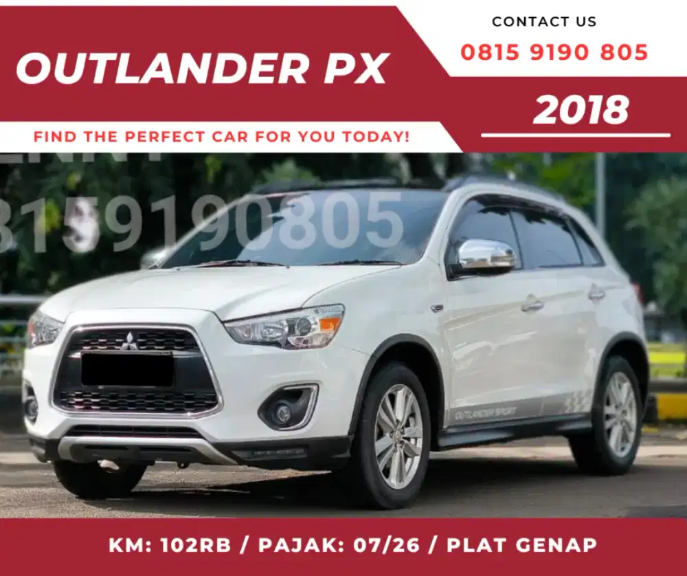 Outlander PX action matic tahun 2018 warna putih