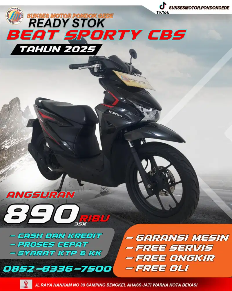 CASH DANNKREDIT HONDA NEW BEAT SPORTY CBS TAHUN 2025