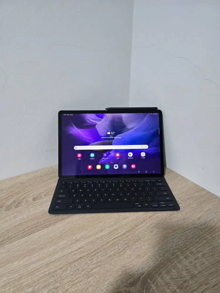 Samsung Galaxy Tab S7 FE 5G SEIN Black S7FE 6GB 128GB + Keyboard Cover