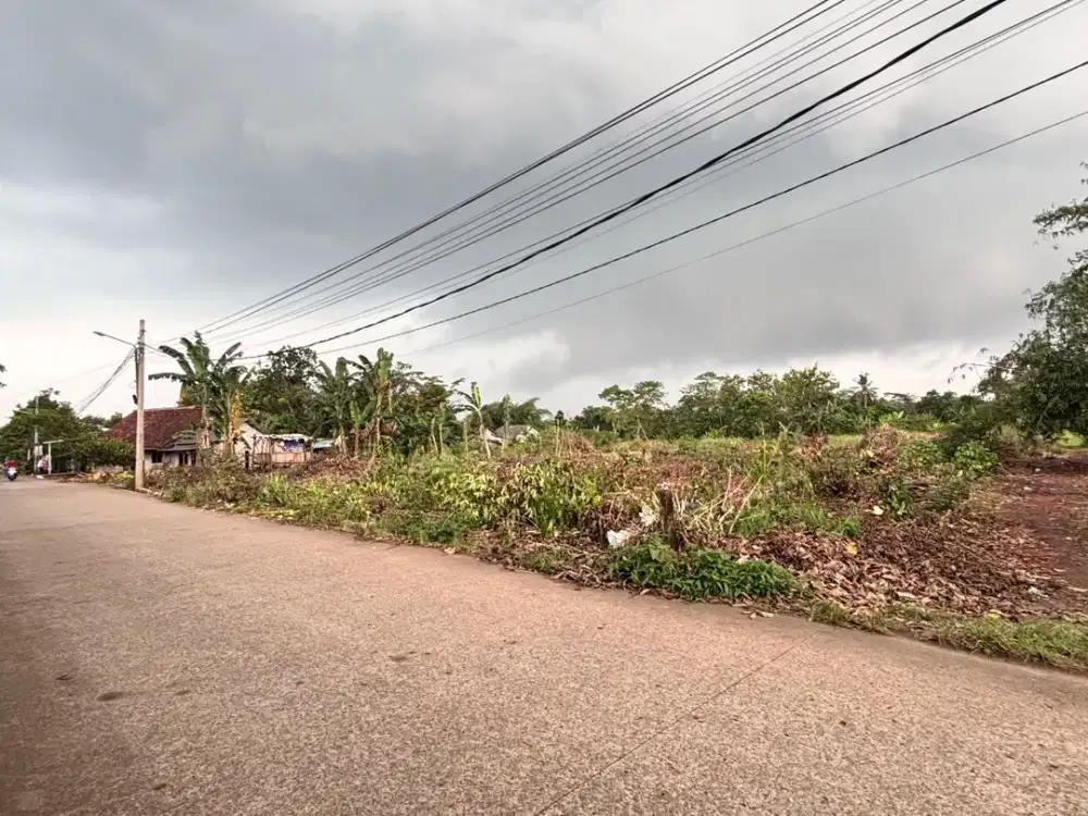 Tanah Pinggir Jalan - SHM 1Jtan/m - 10 Menit Stasiun Jatake
