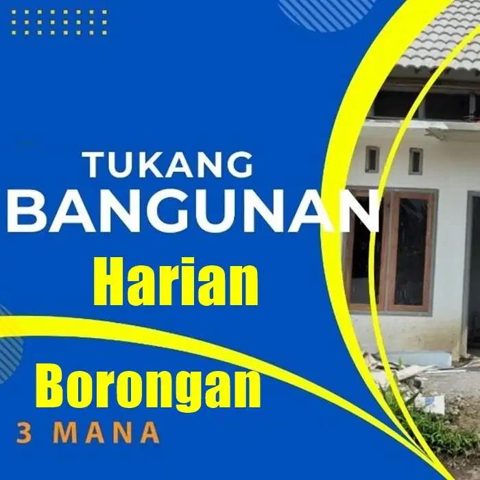 TUKANG bangunan Panggilan BORONGAN HARIAN Cat Talang Keramik Plafond